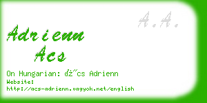 adrienn acs business card